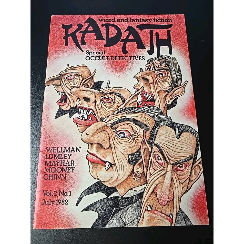 Kadath Vol.2 No. 1 Special Occult Detectives Weird And Fantasy Fiction July 1982